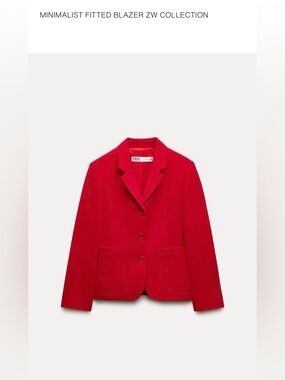 Zara Red Blazer and Pants